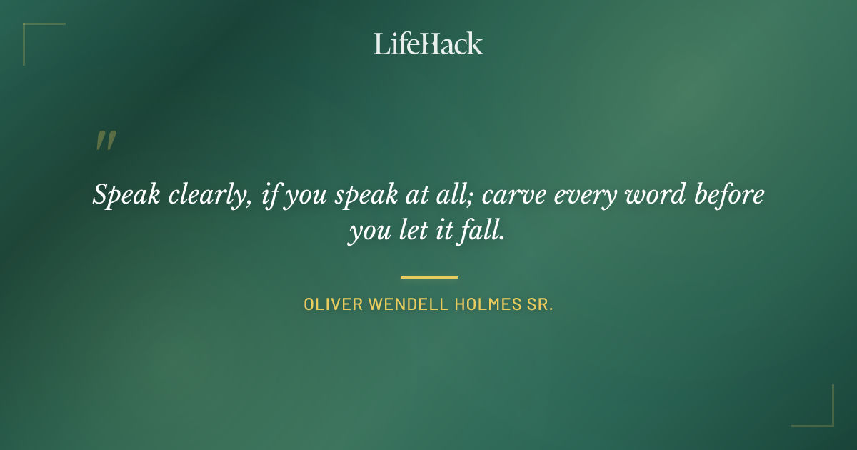 Quote by Oliver Wendell Holmes Sr.