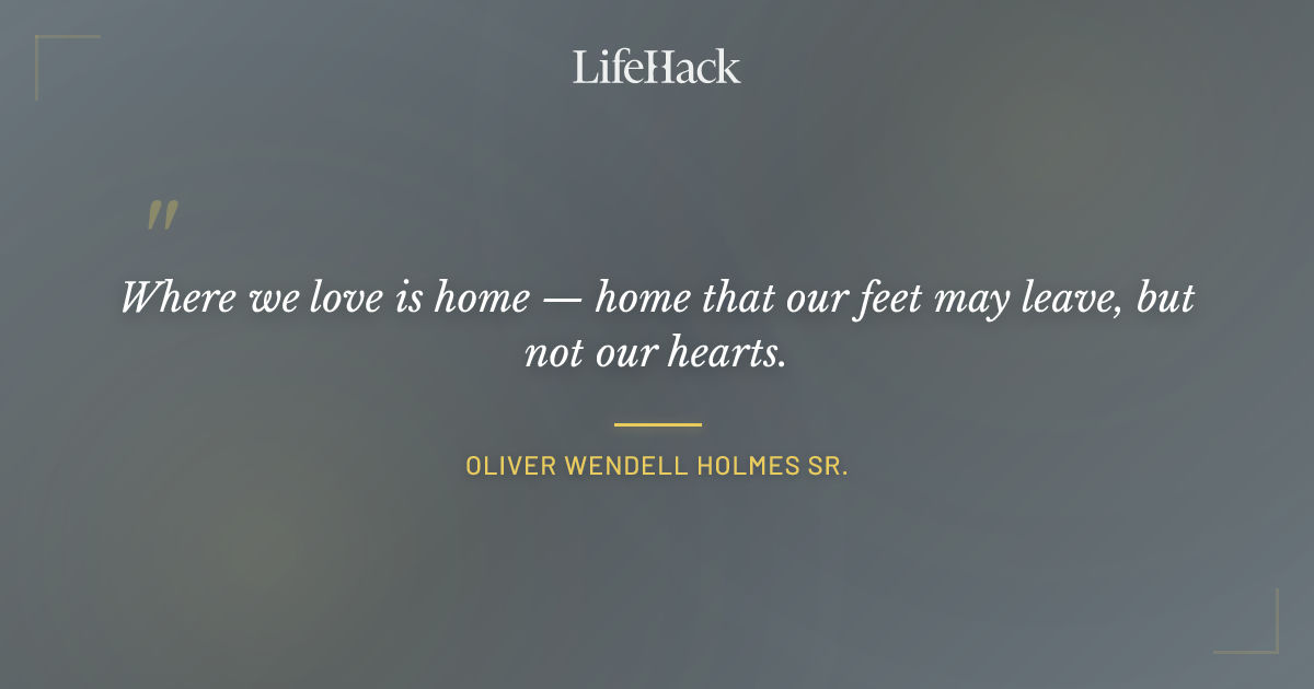 Quote by Oliver Wendell Holmes Sr.
