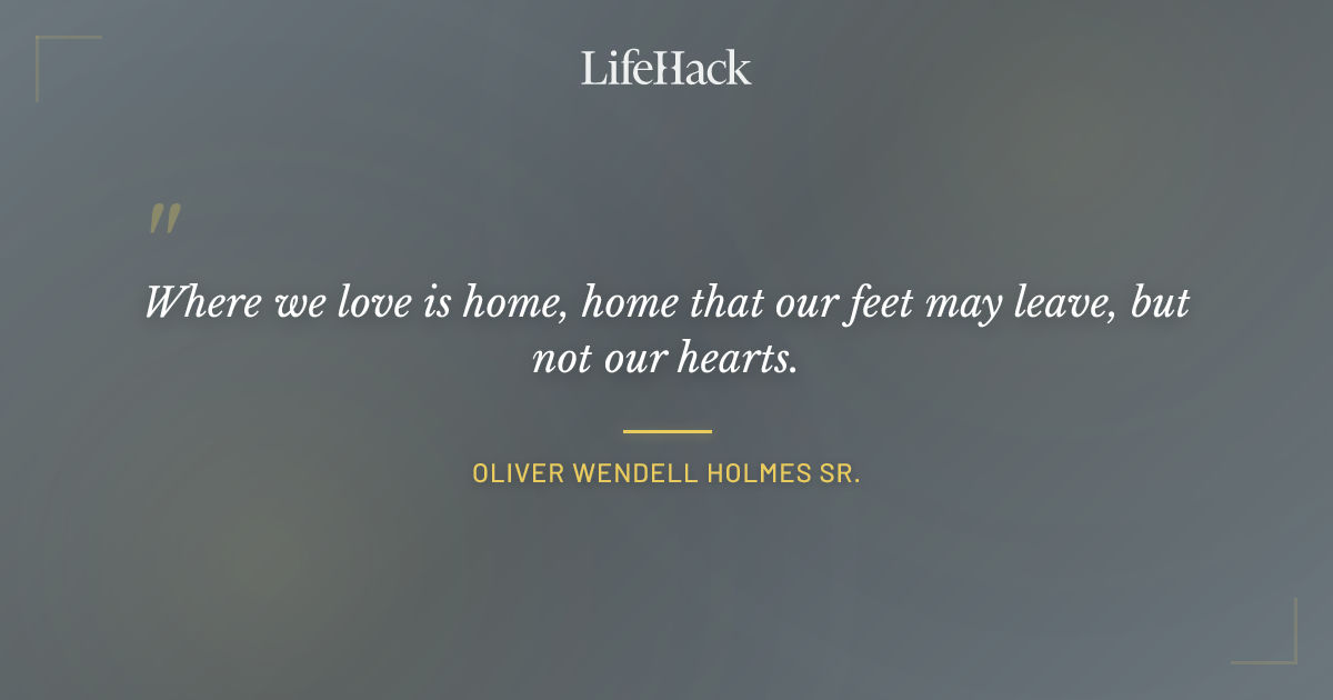 Quote by Oliver Wendell Holmes Sr.