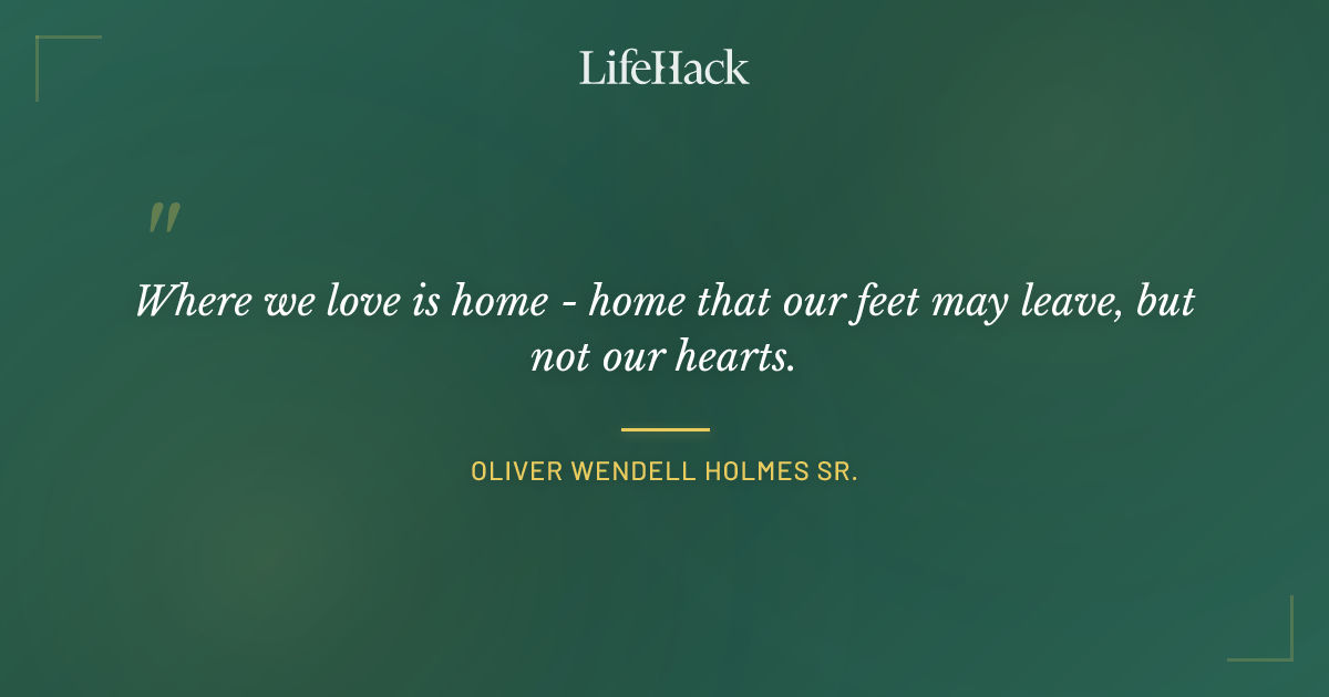 Quote by Oliver Wendell Holmes Sr.