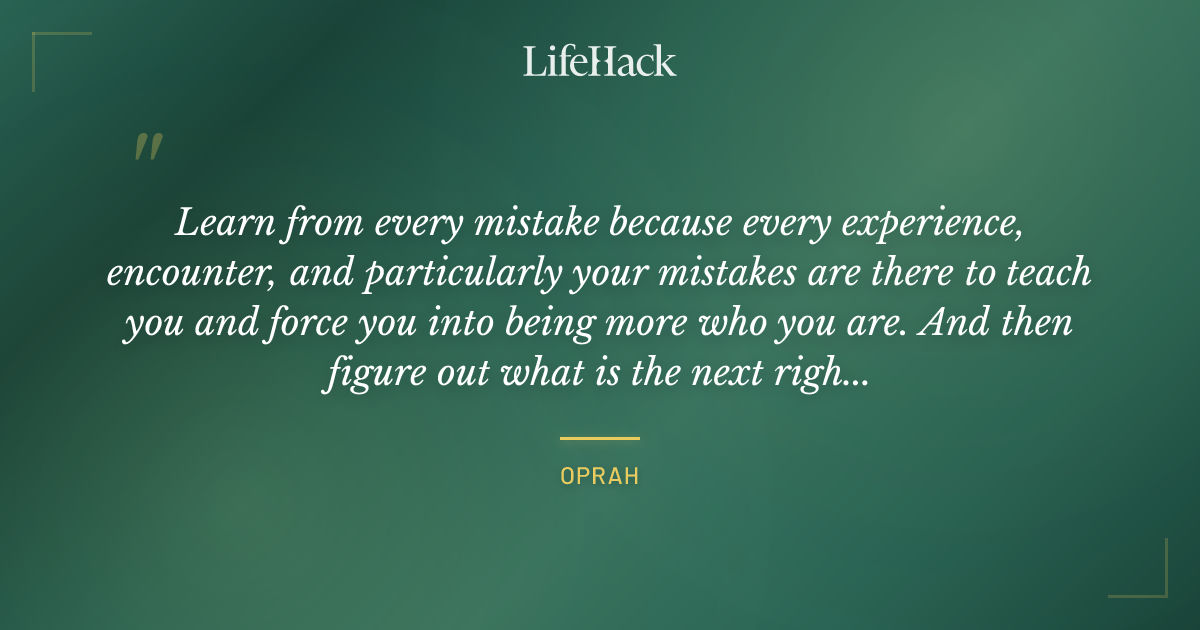 Quote by Oprah