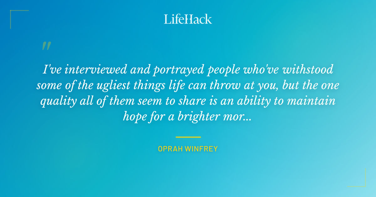 Quote by Oprah Winfrey