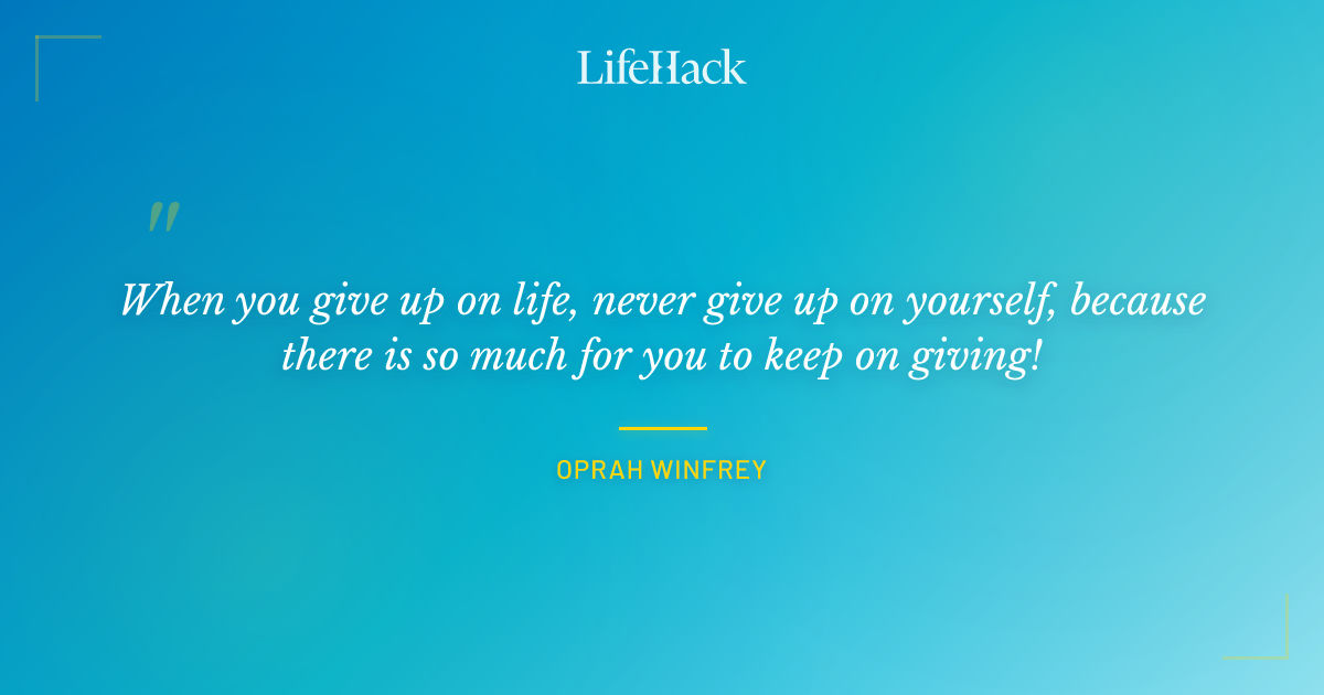 Quote by Oprah Winfrey