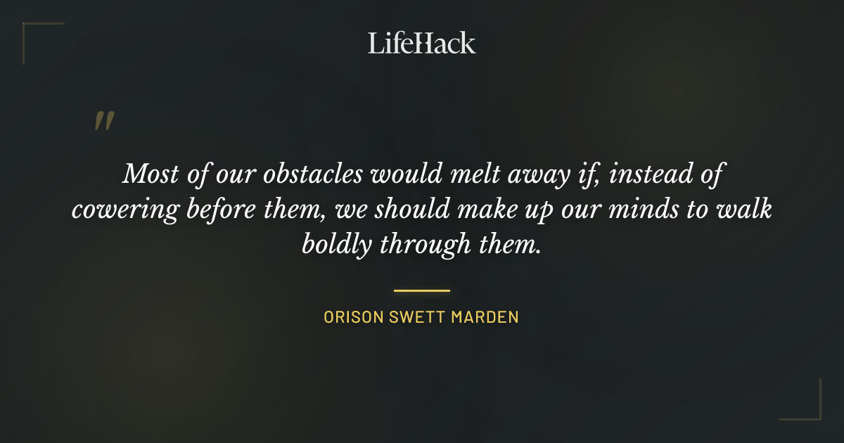 Quote by Orison Swett Marden