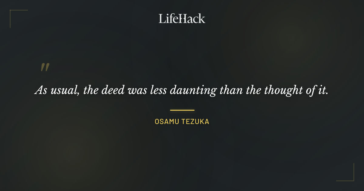 Quote by Osamu Tezuka