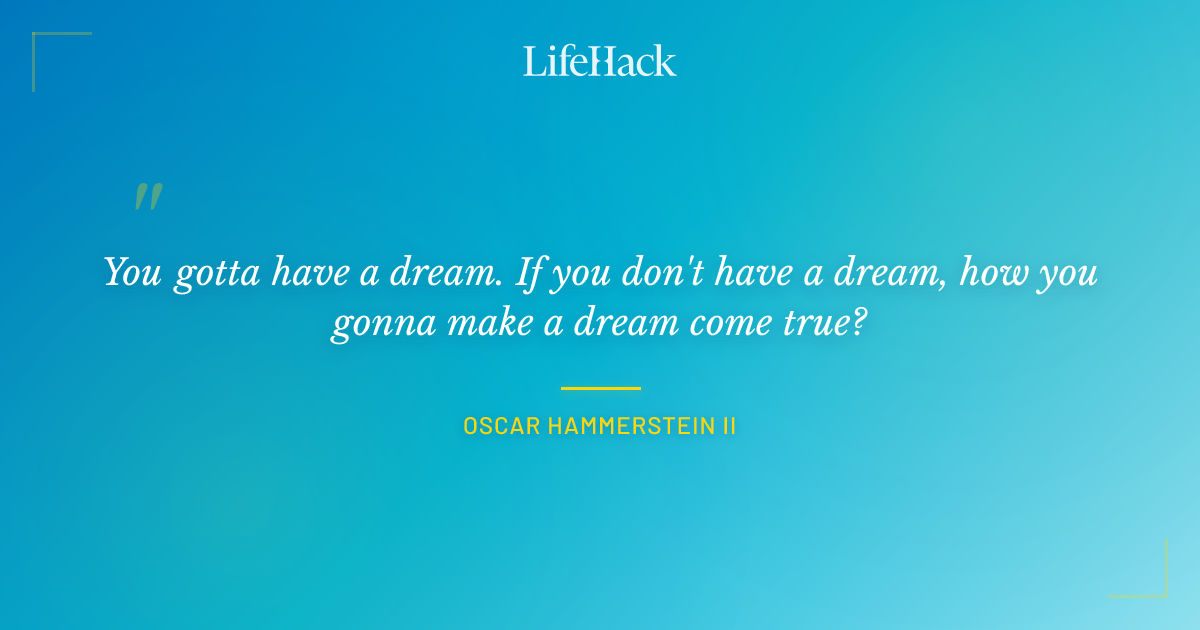 Quote by Oscar Hammerstein II