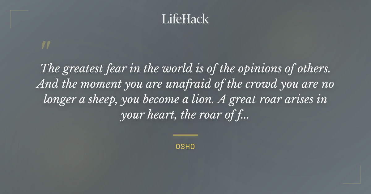 Quote by Osho