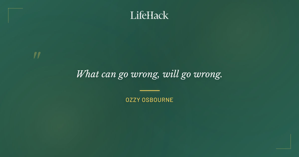 Quote by Ozzy Osbourne
