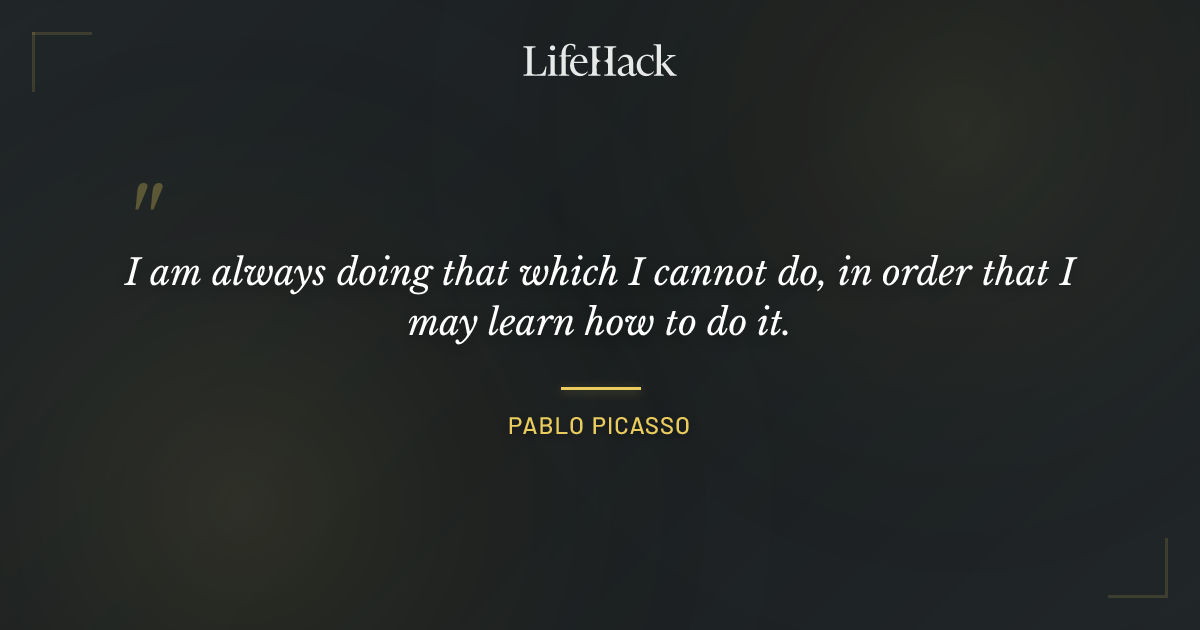 Quote by Pablo Picasso