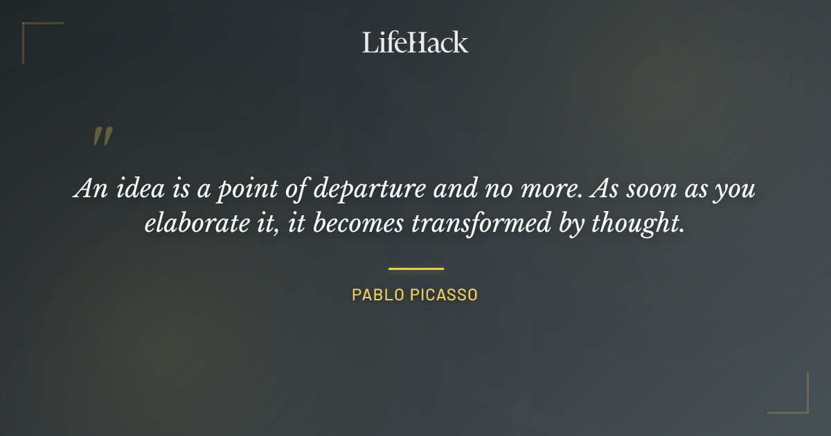 Quote by Pablo Picasso