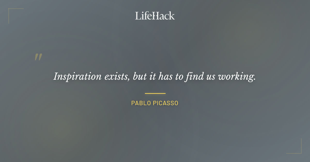 Quote by Pablo Picasso
