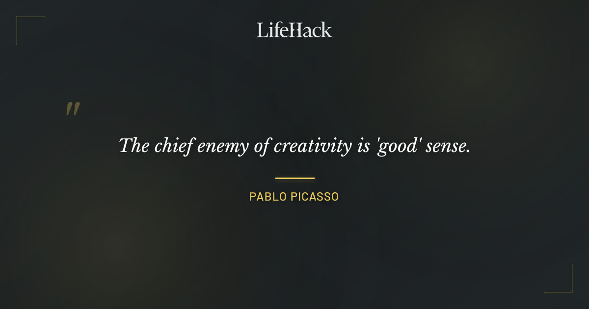 Quote by Pablo Picasso