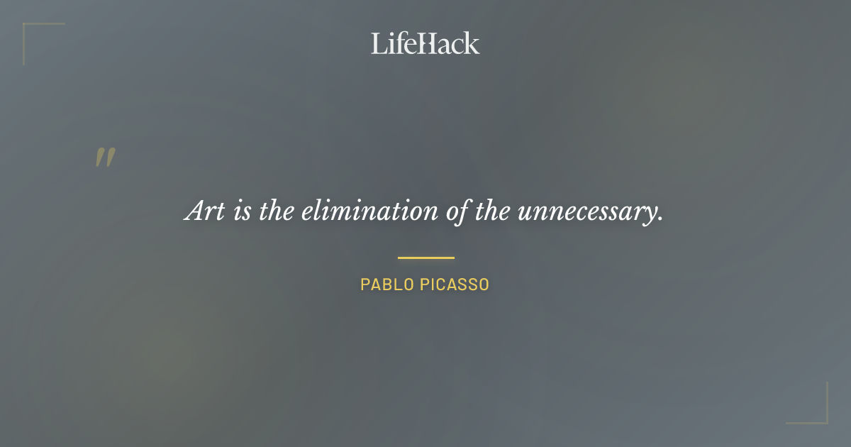 Quote by Pablo Picasso