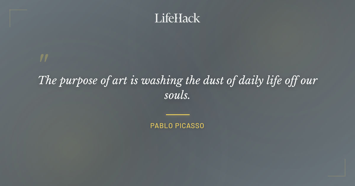 Quote by Pablo Picasso