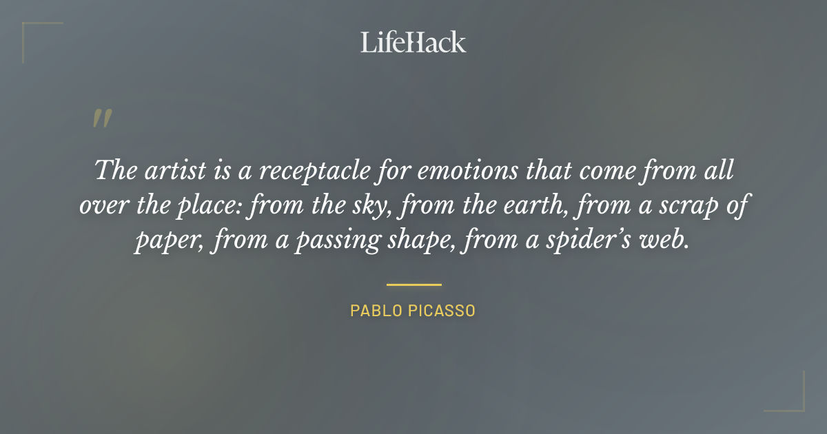 Quote by Pablo Picasso