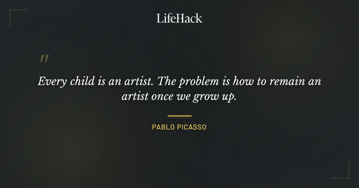 Quote by Pablo Picasso