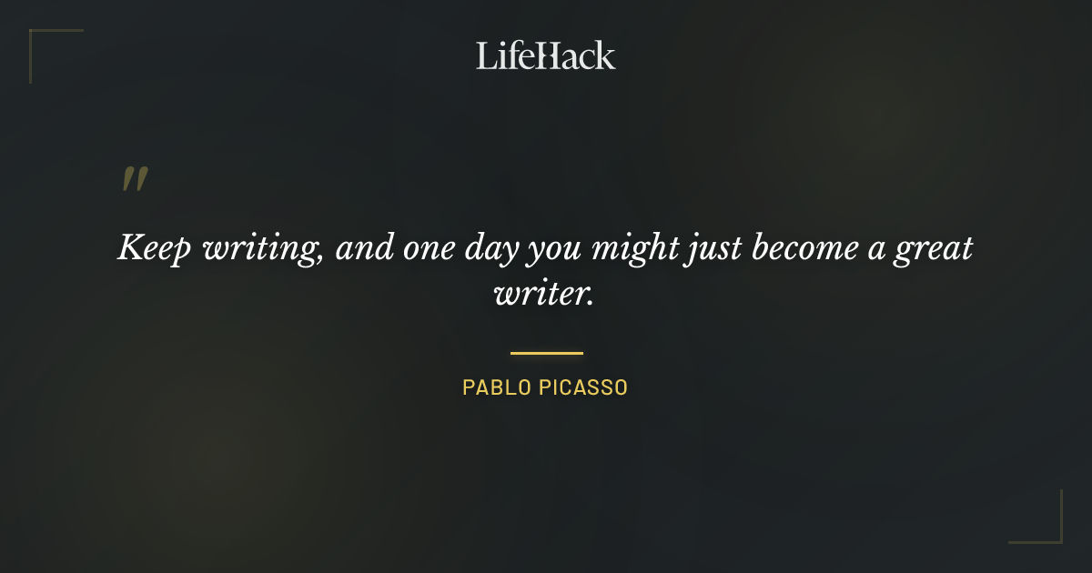 Quote by Pablo Picasso