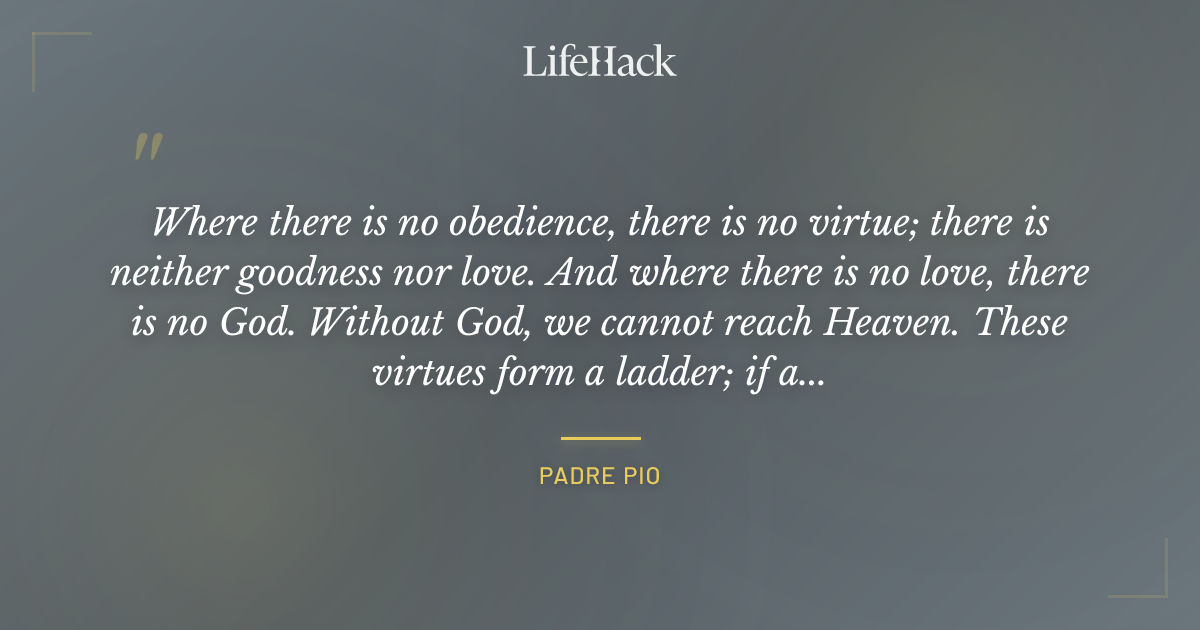 Quote by Padre Pio