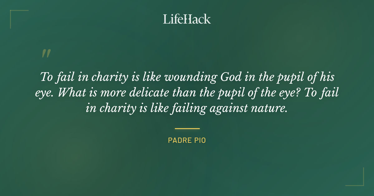 Quote by Padre Pio