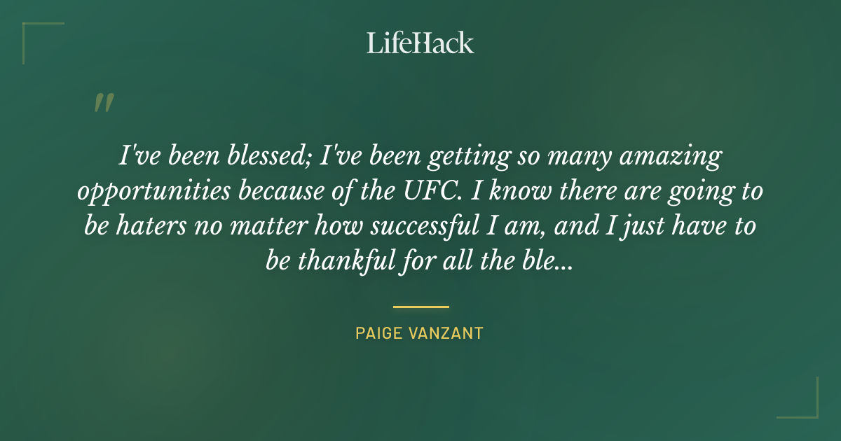 Quote by Paige VanZant
