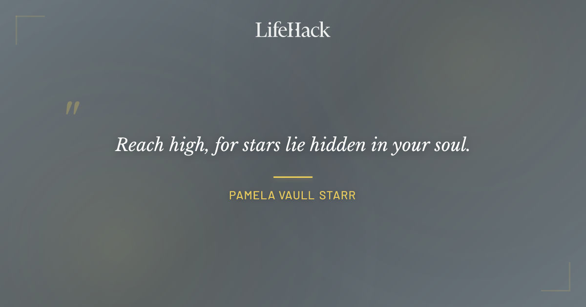 Quote by Pamela Vaull Starr