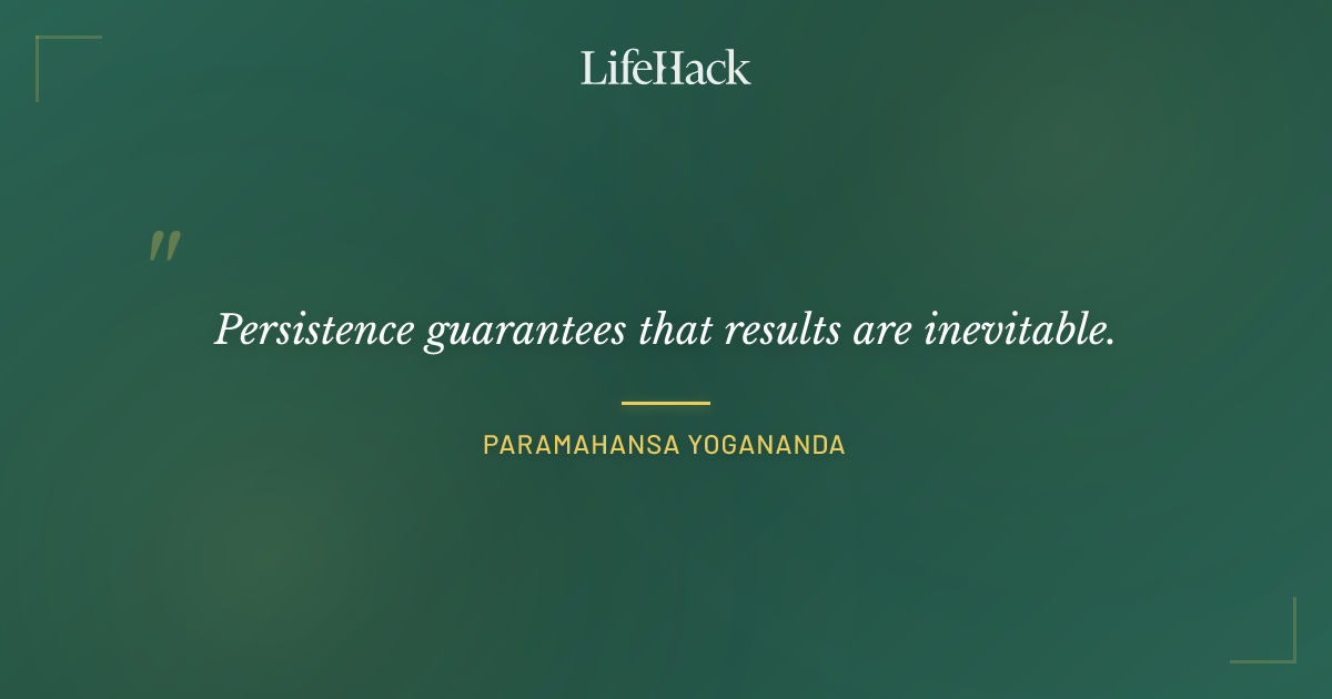Quote by Paramahansa Yogananda