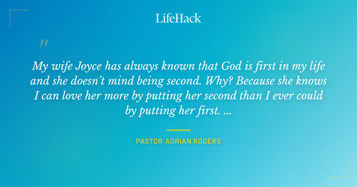 Quote by Pastor Adrian Rogers