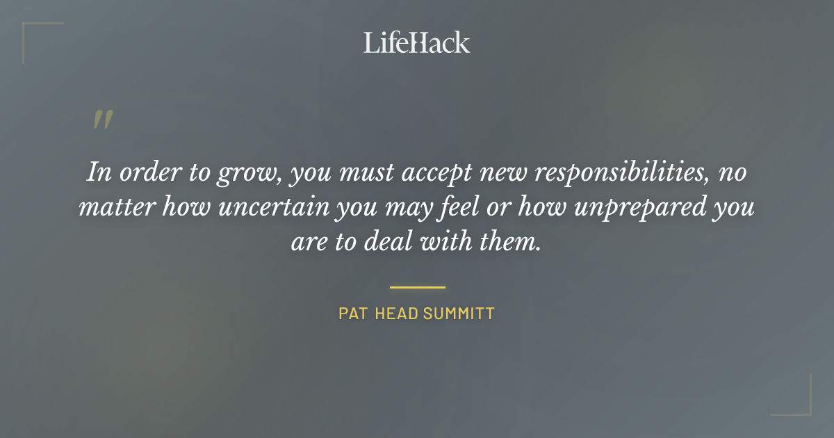 Quote by Pat Head Summitt