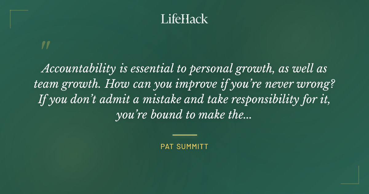 Quote by Pat Summitt