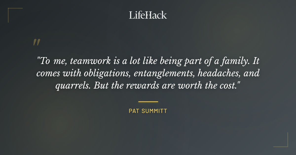 Quote by Pat Summitt