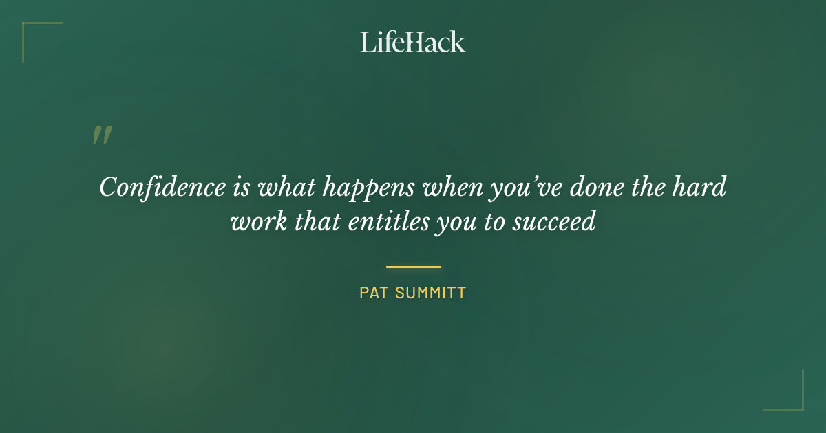 Quote by Pat Summitt