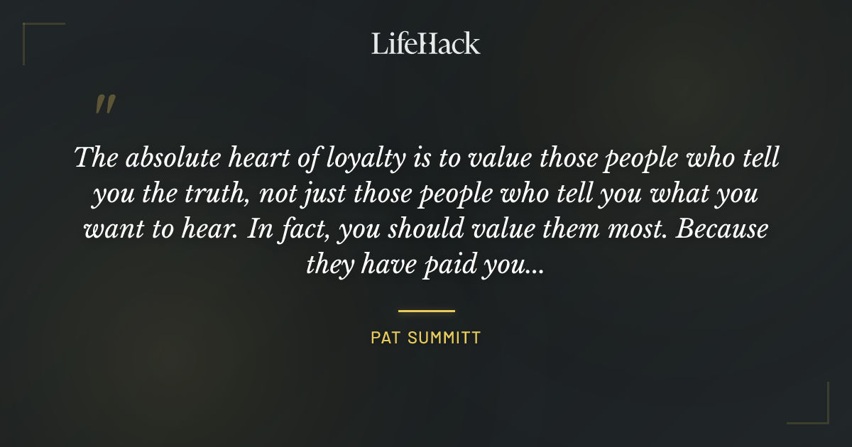 Quote by Pat Summitt