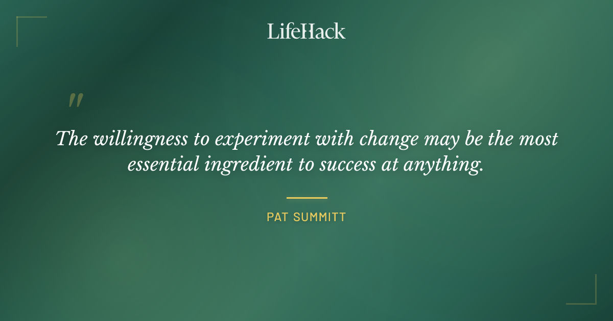 Quote by Pat Summitt