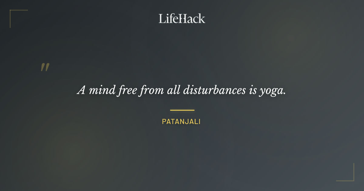 Quote by Patanjali