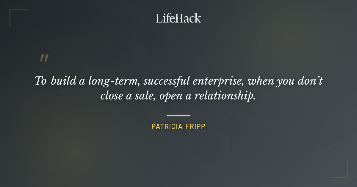 Quote by Patricia Fripp