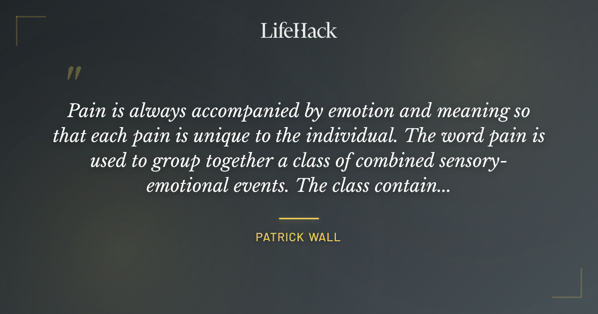 Quote by Patrick Wall