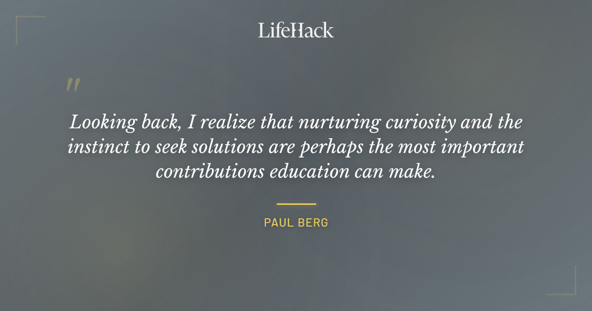 Quote by Paul Berg