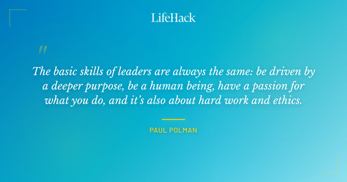 Quote by Paul Polman