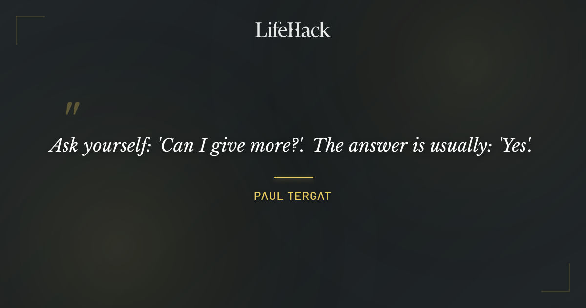 Quote by Paul Tergat