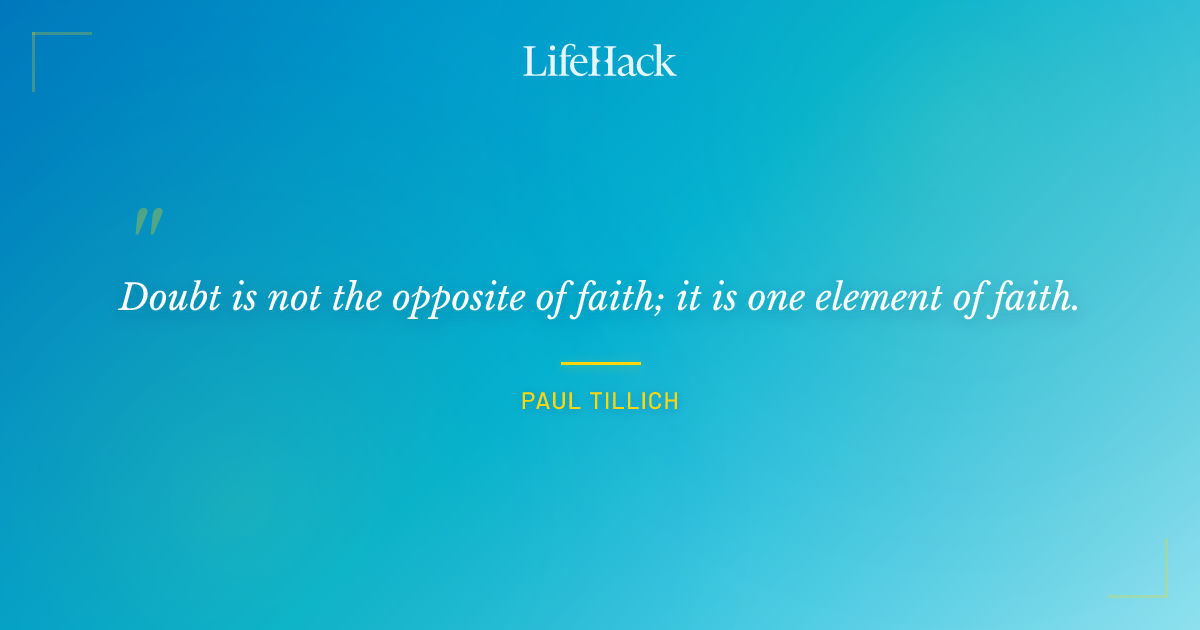 Quote by Paul Tillich
