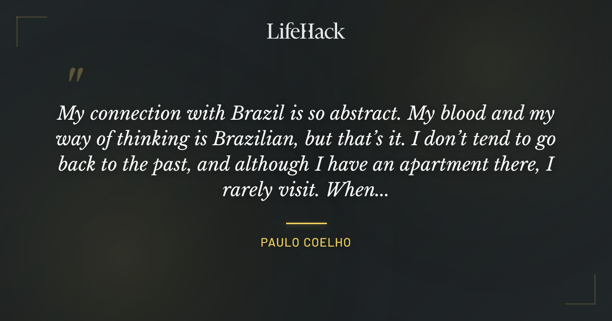 Quote by Paulo Coelho