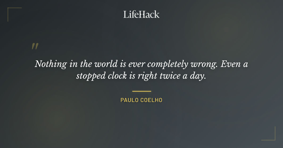 Quote by Paulo Coelho