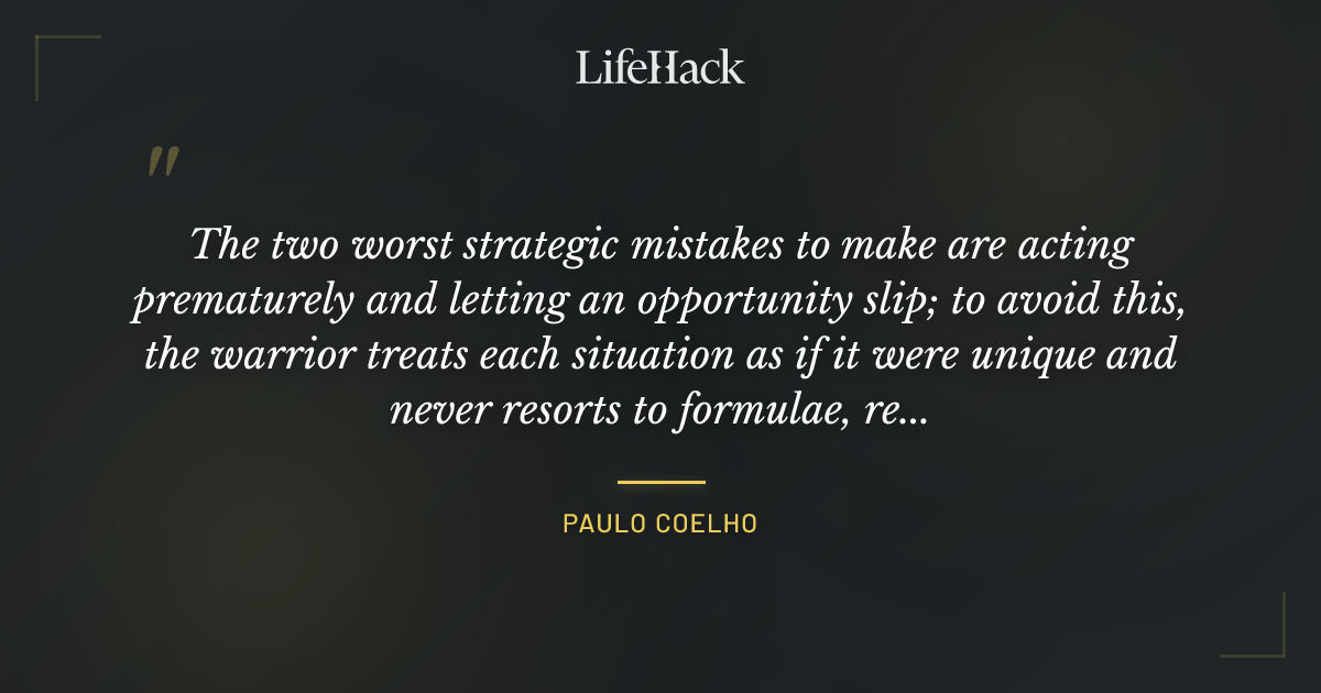 Quote by Paulo Coelho