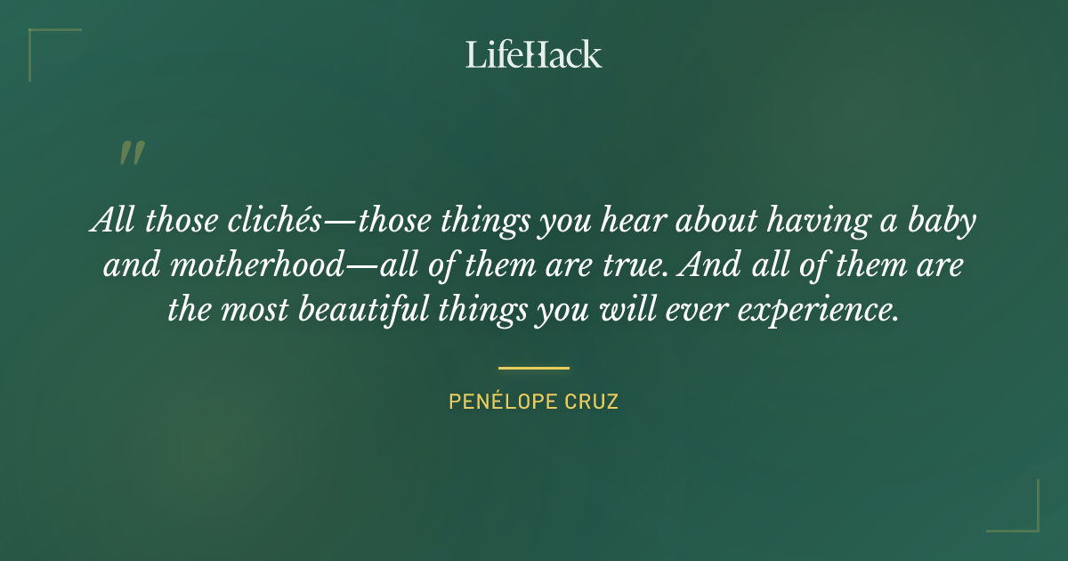 Quote by Penélope Cruz