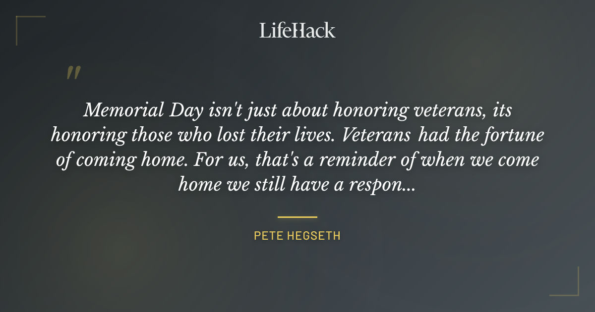 Quote by Pete Hegseth