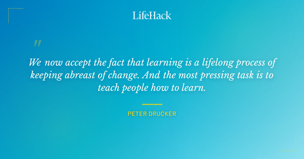 Quote by Peter Drucker