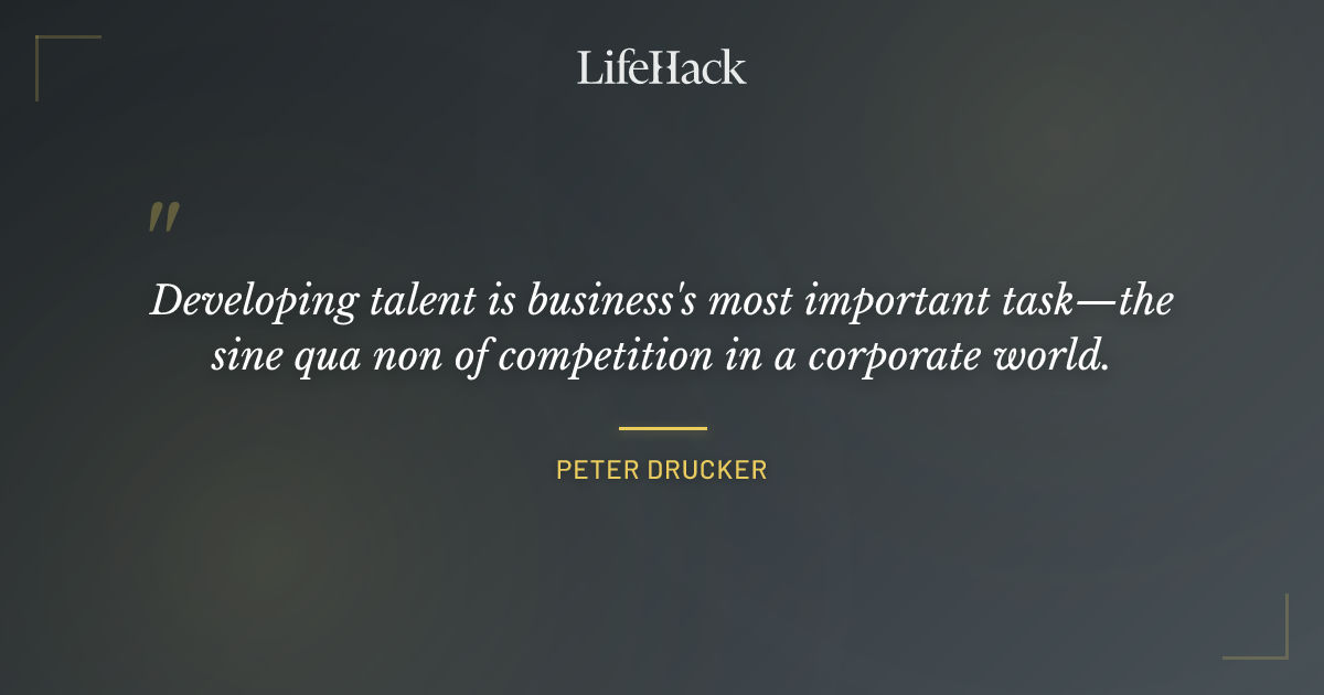 Quote by Peter Drucker