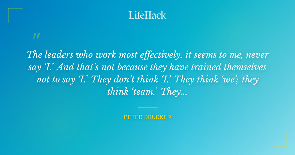 Quote by Peter Drucker