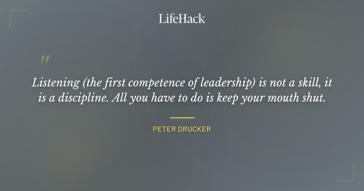 Quote by Peter Drucker