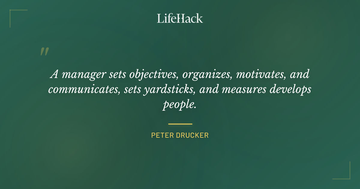 Quote by Peter Drucker